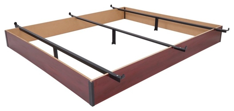 Mantua Cherry Finish Wood Bed Base, Mantua Twin Bed Frame Instamatic