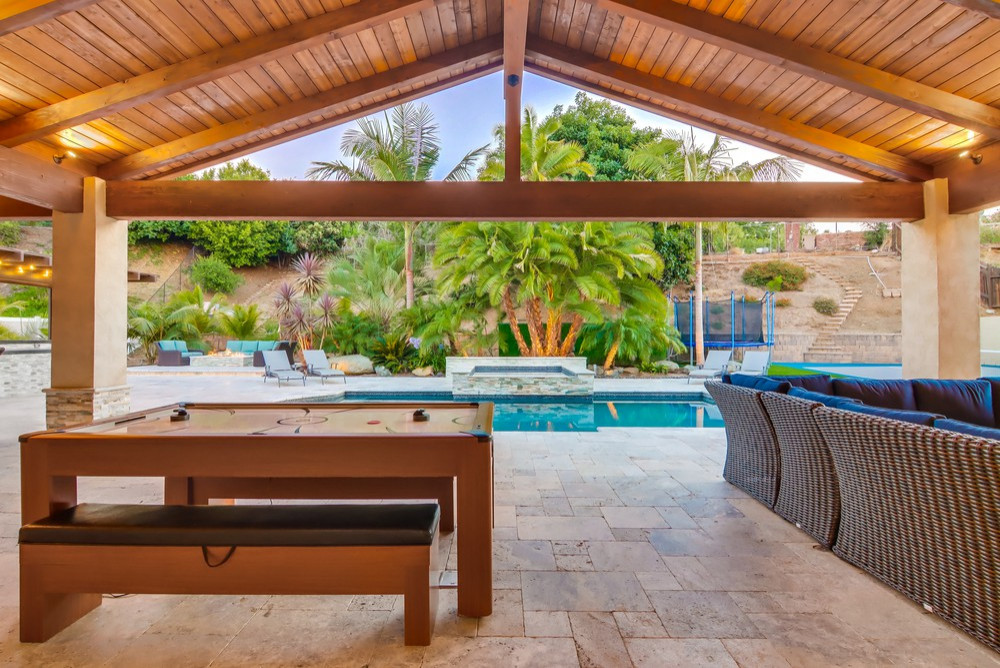 San Diego_Back Yard Shade Structure / Oasis  (Pool/Spa by The Pool Kings)