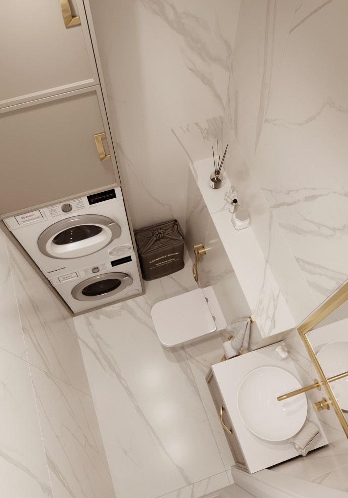 "Тёплое какао", квартира в ЖК "Дворянский", 98 м2