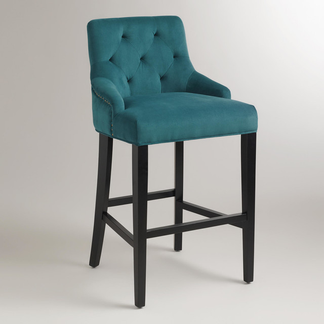 Pacific Blue Lydia Barstool Contemporary Bar Stools And Counter Pacific Blue Lydia Barstool Contemporary Bar Stools And Counter By Cost Plus World Market