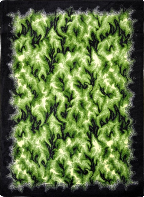 Kaleidoscope, Whimsical Area Rugs Inferno Rug, 5'4