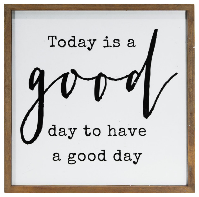 Black And White Today Is A Good Day To Have A Good Day Wall Decor Contemporary Prints And