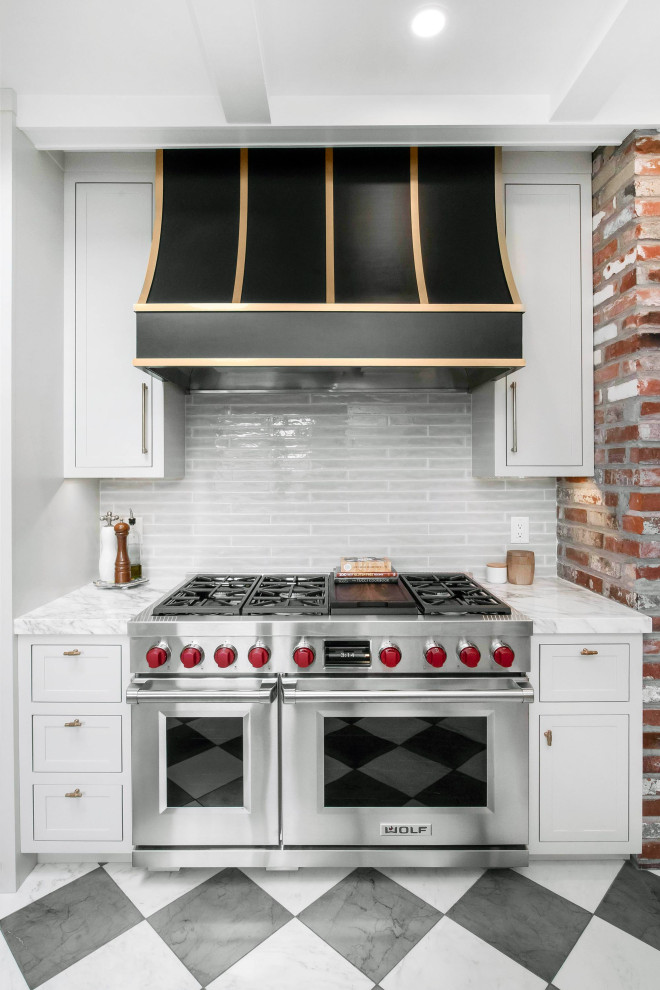Inspiration for a transitional kitchen remodel in Denver