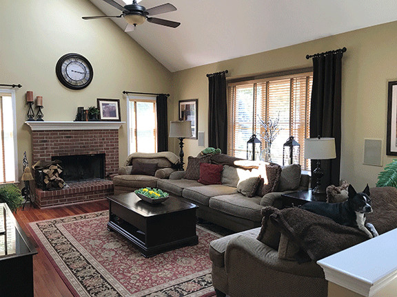 Family Room Refresh Before