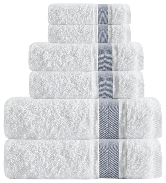 Enchnate Home Unique 6 Pcs Towel Set, Anth
