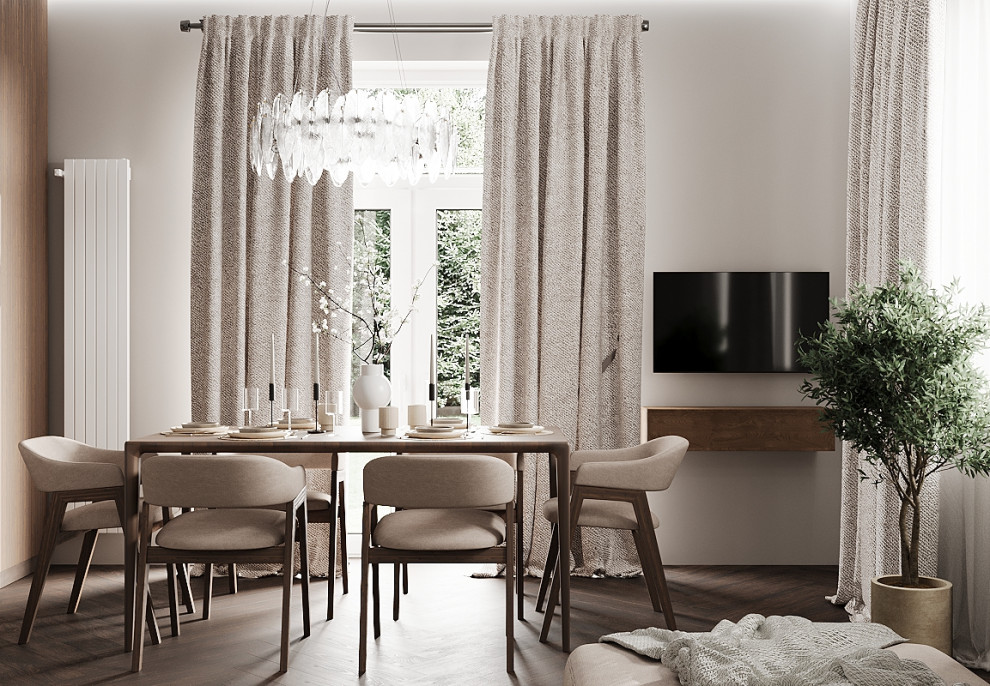 Кухня-гостиная в загородном доме