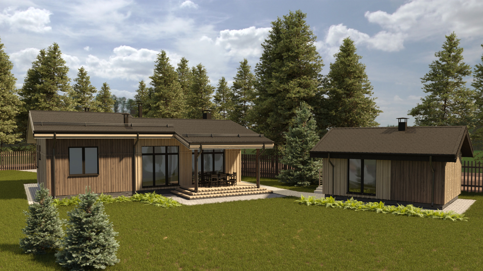 Каркасный дом 70м2