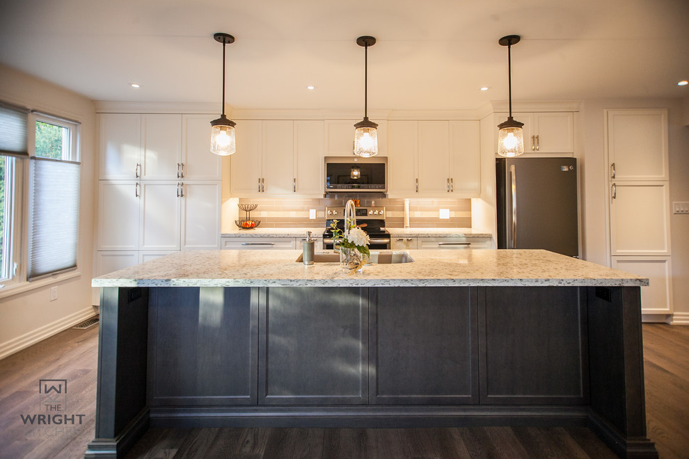 Inspiration for a transitional kitchen remodel in Toronto
