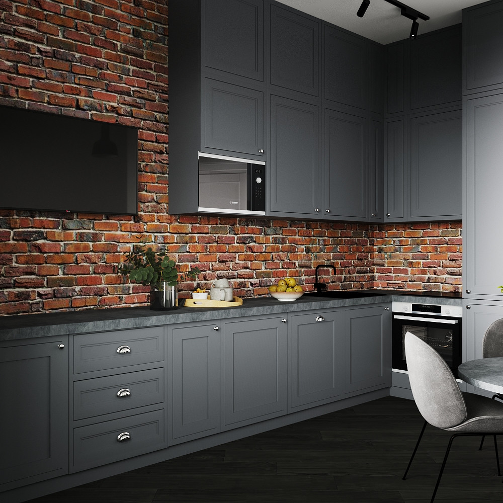 Кухня в стиле лофт