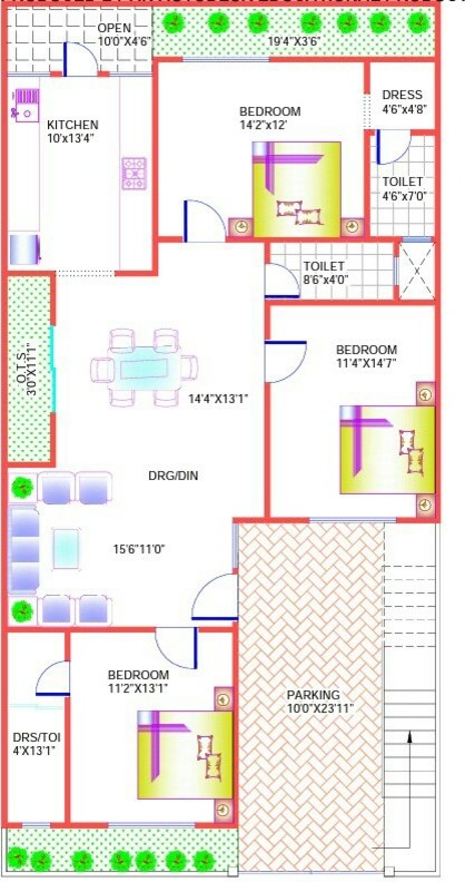 Plot South Facing House