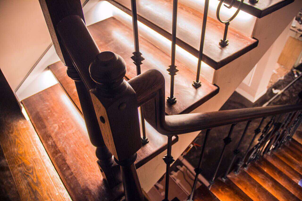 Ковка, дерево, подстветка