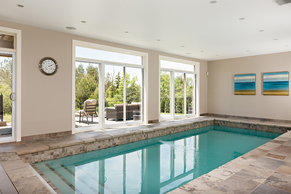 Inspiration for a transitional pool in Toronto.