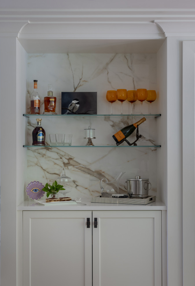 Transitional kitchen photo in Boston