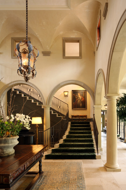 Carmel Valley Estate mediterranean-staircase
