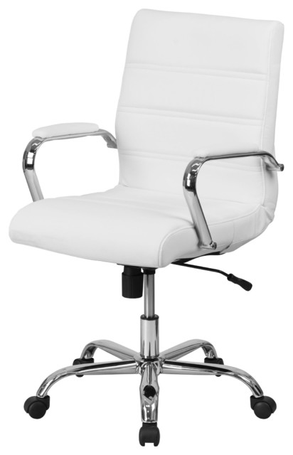 Delacora Ff Go 2286m 23 Inch Wide Leather Swivel Chair With Built