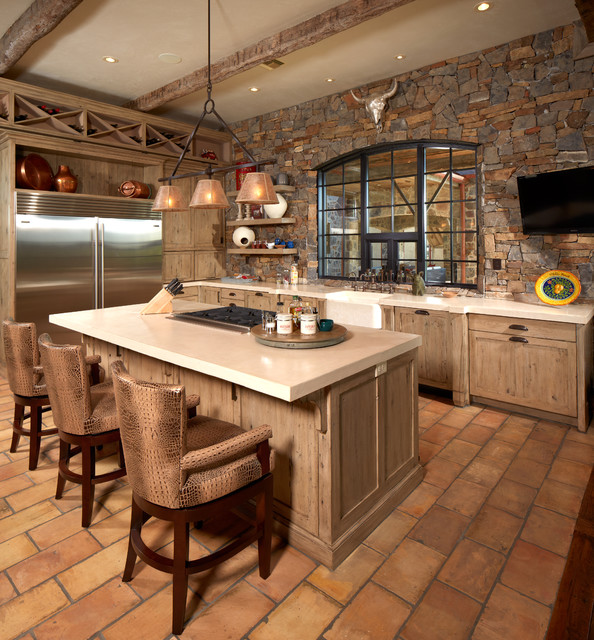 Ranch rustico-cocina