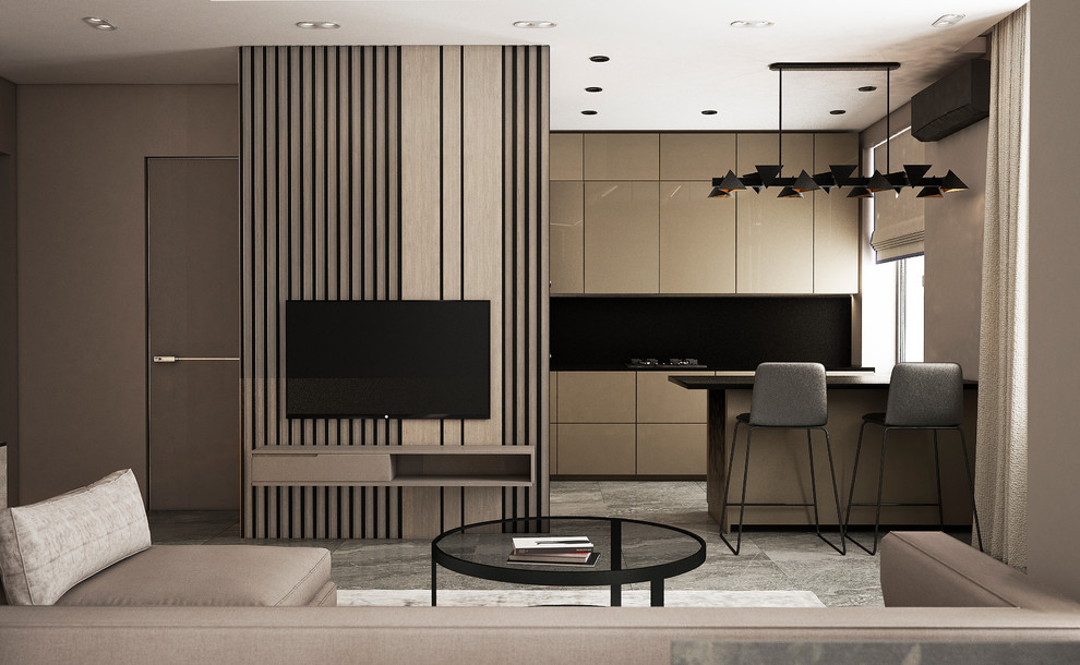 Минималистичный интерьер для молодой пары