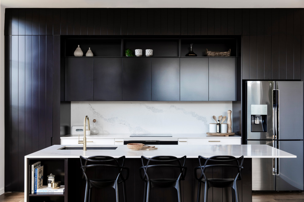 Design ideas for a contemporary kitchen in Sydney.