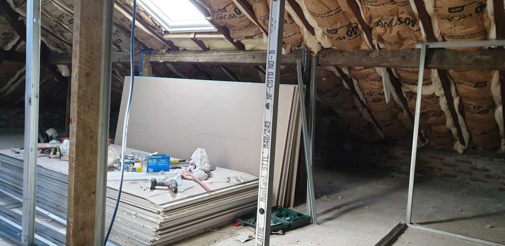 Isolation de comble dans une maison