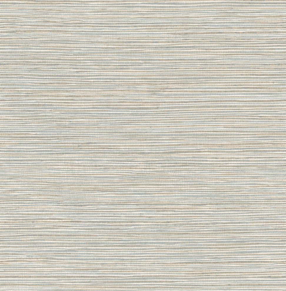 Alton Light Blue Faux Grasscloth Wallpaper Transitional Wallpaper