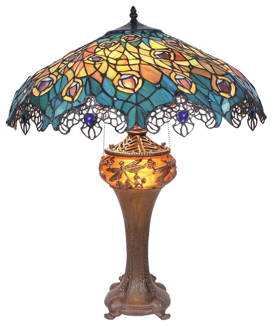 Art Nouveau Peacock Table Lamp Victorian Table Lamps By art-nouveau-peacock-table-lamp-victorian-table-lamps-by