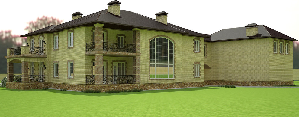 Загородный дом в английском стиле,оборудованный тепловым насосом