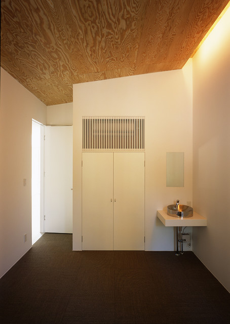 山梨の別荘 minimalistisch-schlafzimmer