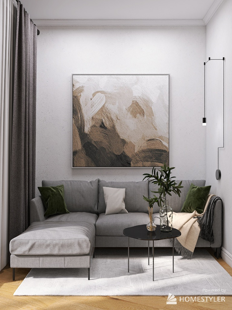 Двухкомнатная квартира,  35 кв.м.