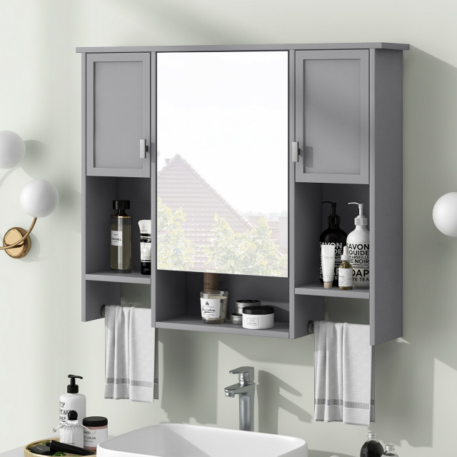 Gewnee Modern Wall Mounted Bathroom Storage Contemporary