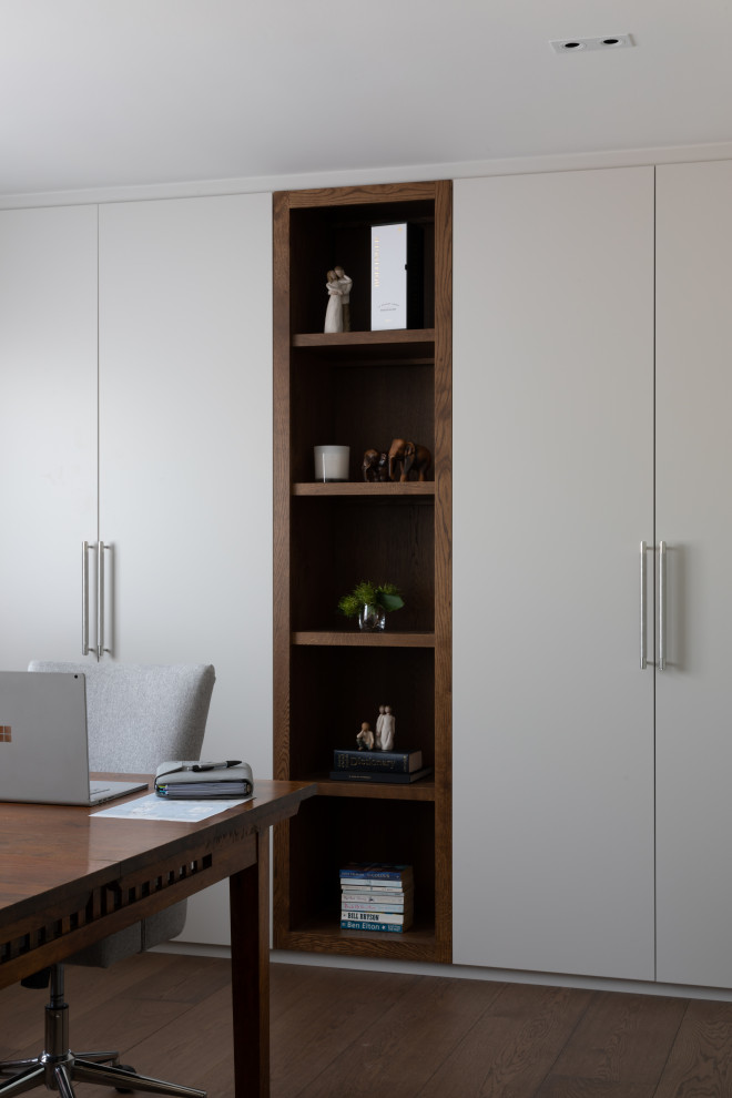 Design ideas for a contemporary home office in Hertfordshire.