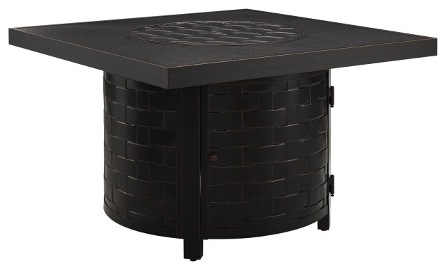 Henley Square Aluminum LPG/NG Fire Pit