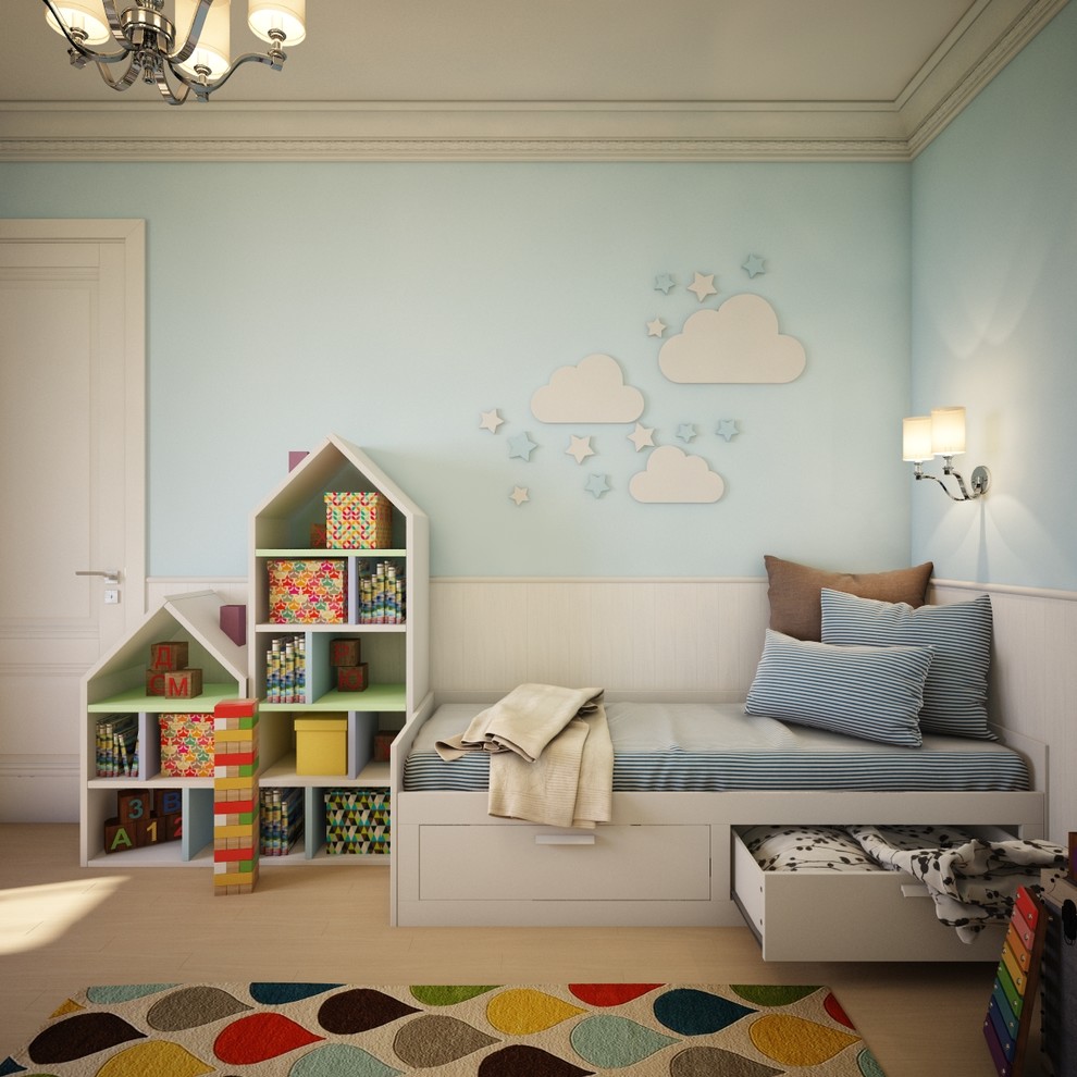 Светлый дом в неоклассическом стиле