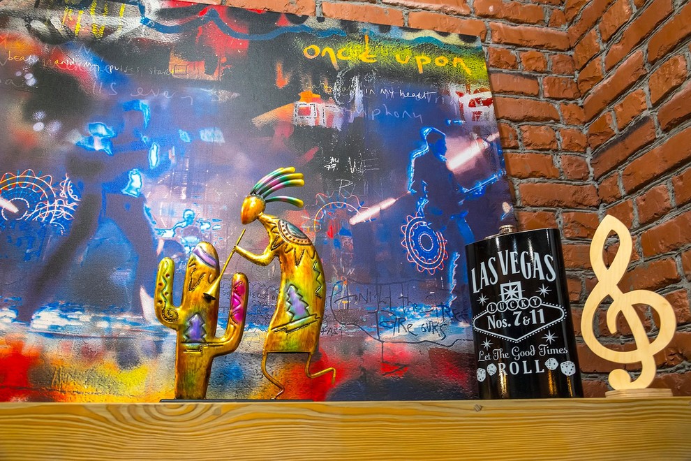 Гостиная-кухня, телевизионная зона