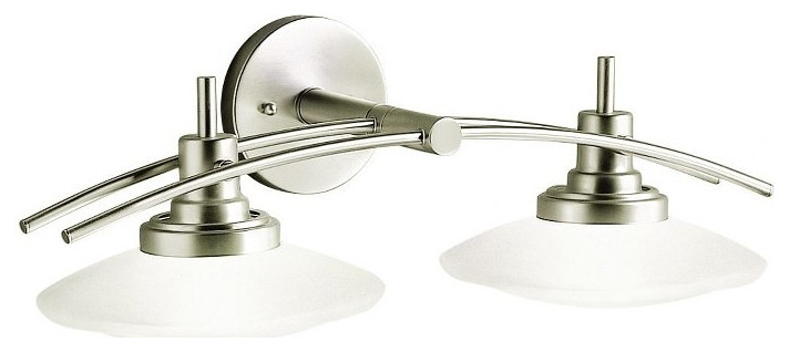 2 Light Bathroom Light Fixture Approved for Damp Locations ...