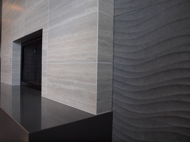 Contemporary Tile Fireplace Contemporary Chicago By Normandy