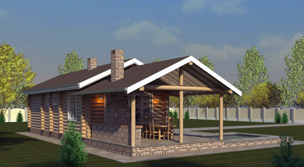 Проект бани из рубленного бревна