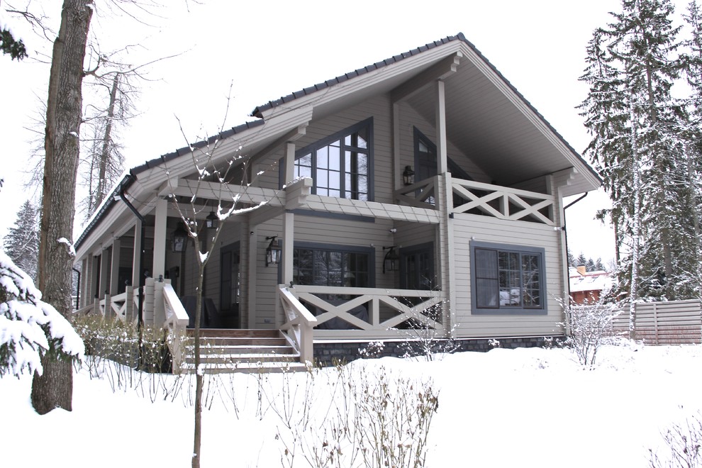 Дом из клееного бруса "Бекаль" зимняя сказка