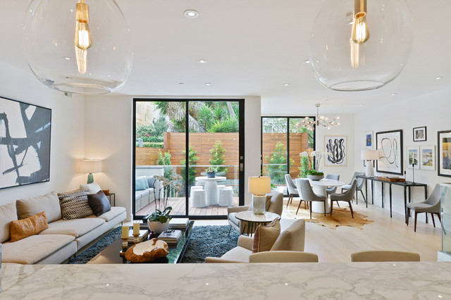Duboce Park Duplex modern-wohnbereich