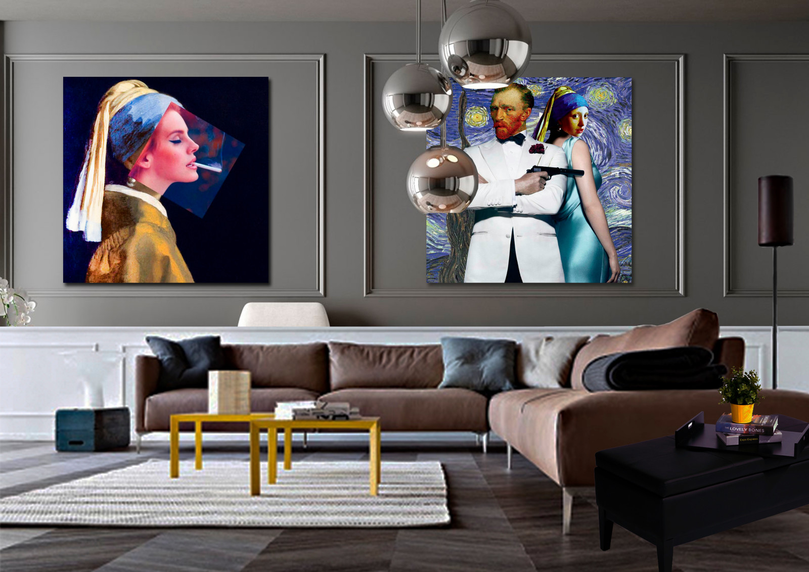 Гостиная в современном стиле (contemporary)