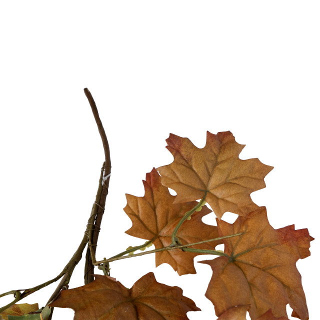5' x 8" Maple Leaves and Berries Artificial Fall Harvest Garland Unlit ...