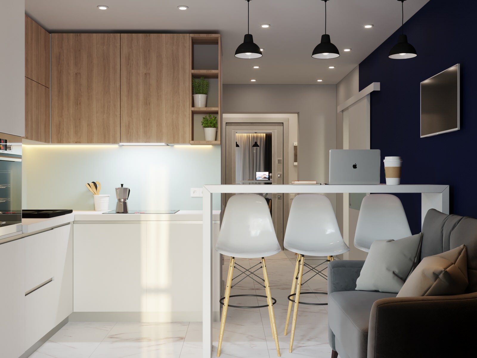 Дизайн-проект 1 комнотной квартиры