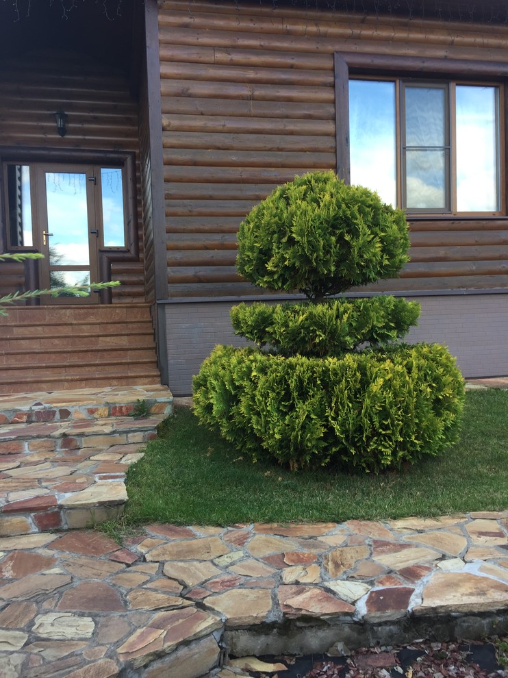 Ландшафтный дизайн участка на склоне