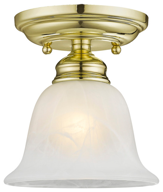 Essex Ceiling Mount, Polished Brass