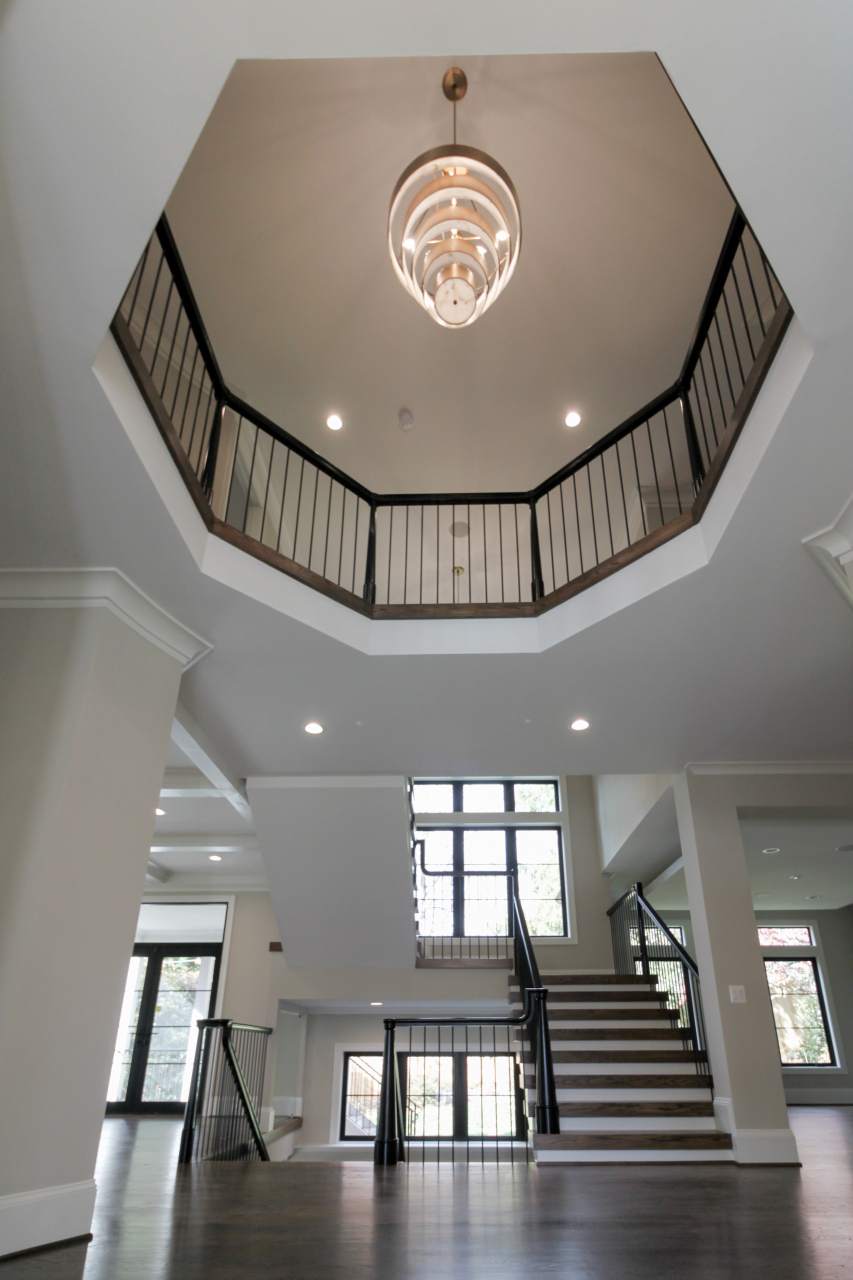89_Eclectic and Edguy Staircase in French Contemporary Residence, McLean VA 2210
