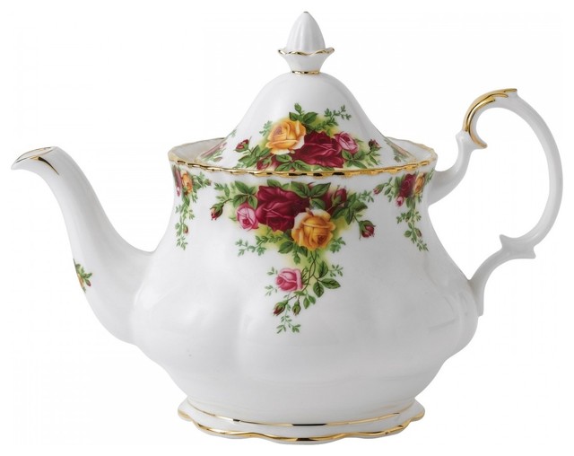 Royal Albert Teapot Large 42 oz Traditional Teapots by TFC Store