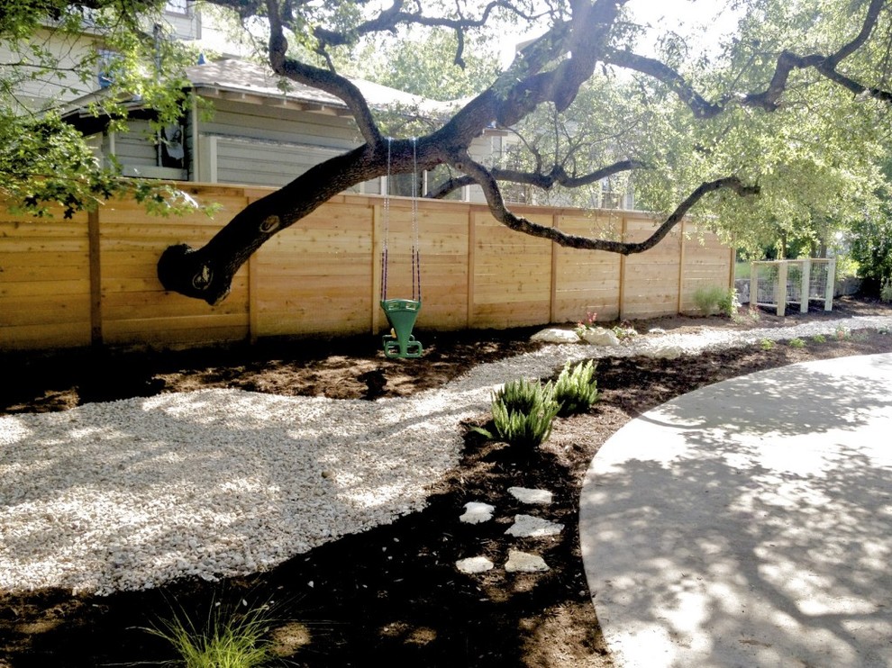 This is an example of a modern xeriscape in Austin.