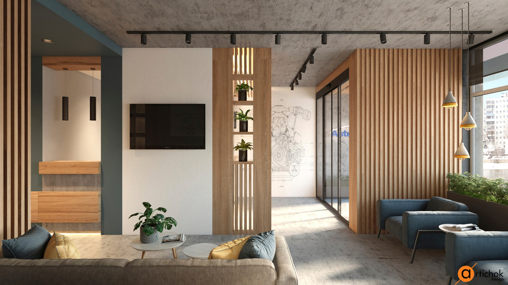 Зона ожидания и рецепция офиса