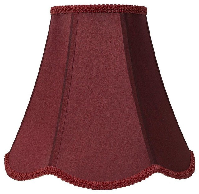 Scalloped Bell Lamp Shade, 6x12x10" Traditional Lamp Shades by