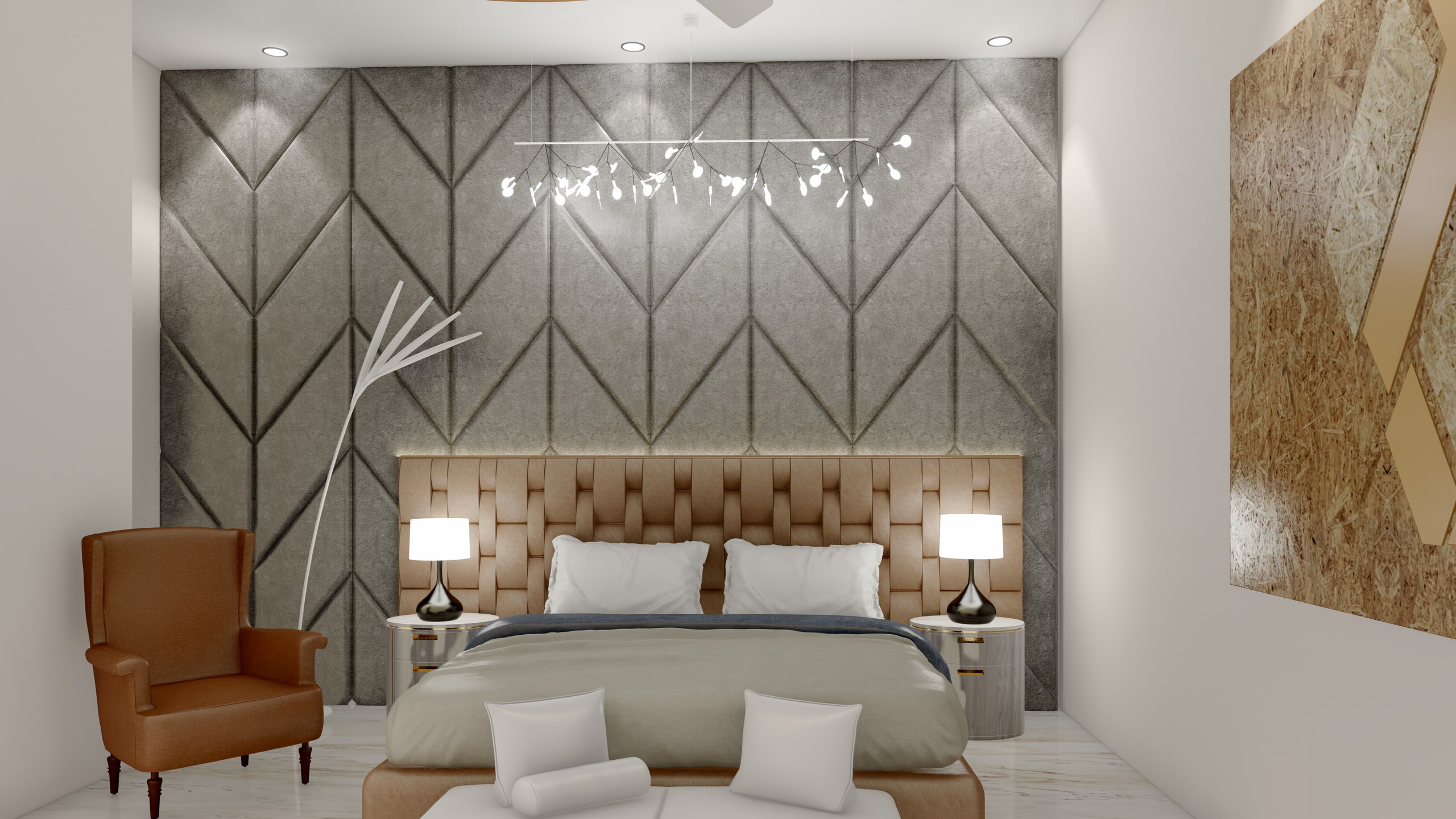 Modern Master Bedroom Design in Woodford Green