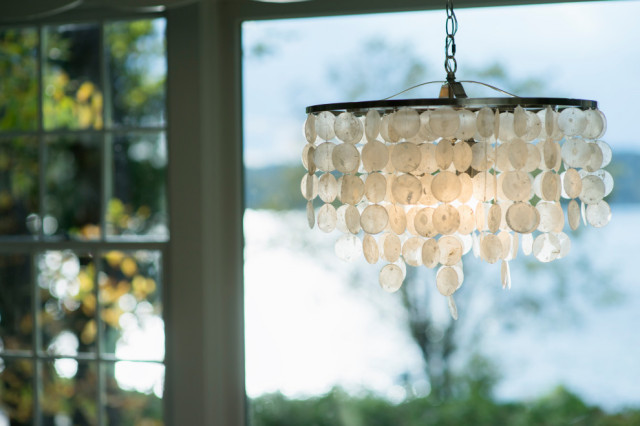 capiz mini pendant light